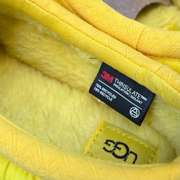 NEW Womens Size 7 UGG Tasman LTA Yellow Puffer Platform Slipper Slip On Shoes - Picture 6 of 9